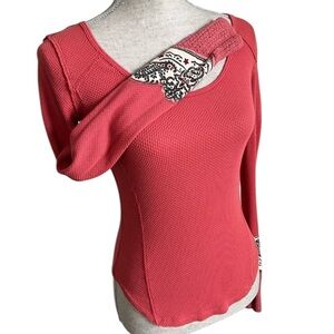 Free People WE THE FREE Boho Thermal Top XS